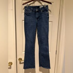 Elegant Dark Blue Flare Jeans